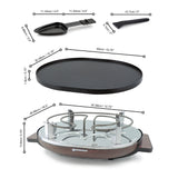 Raclette Grill | Aluminum Non-Stick Top | Matterhorn Wood | Swissmar