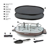 Raclette Grill | Aluminum Non-Stick Top | Matterhorn Wood | Swissmar