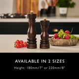 Salt and Pepper Mill | London | Chocolate Wood | Grind Select | 180mm / 7" | Cole & Mason