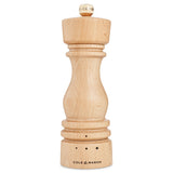 Salt and Pepper Mill | London | Natural Beech| Grind Select | 180mm / 7" | Cole & Mason