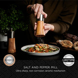 Salt and Pepper Mill | Bromley | Olive Wood | 150mm / 6" | Cole & Mason