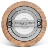 Salt and Pepper Mill | Bromley | Olive Wood | 150mm / 6" | Cole & Mason