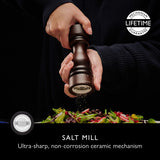 Salt and Pepper Mill | London | Chocolate Wood | Grind Select | 180mm / 7" | Cole & Mason