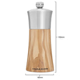 Salt and Pepper Mill | Bromley | Olive Wood | 150mm / 6" | Cole & Mason