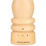 Salt and Pepper Mill | London | Natural Beech| Grind Select | 220mm / 8"  | Cole & Mason