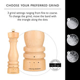 Salt and Pepper Mill | London | Natural Beech| Grind Select | 220mm / 8"  | Cole & Mason