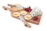 Cheese Serving Board Set | Paddle Acacia Wood with Cheese Knives | Swissmar