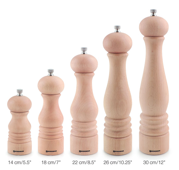 Salt and Pepper Mill | Natural Wood Finish | Castell | Swissmar