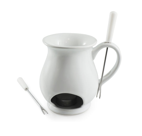 4-Piece Chocolate Fondue Set | Indulge White | Swissmar