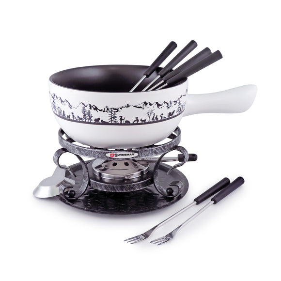 9-Piece Ceramic Fondue Set | Heidi | Swissmar