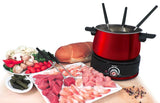 10-Piece Electric Fondue Set | Red Arolla | Swissmar
