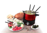 10-Piece Electric Fondue Set | Red Arolla | Swissmar