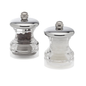 Salt and Pepper Mill Set | Button Chrome Top | Cole & Mason