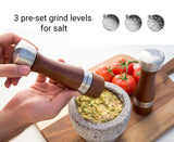 Salt and Pepper Mill Set | Beech wood and Stainless Steel | Oldbury | Cole & Mason