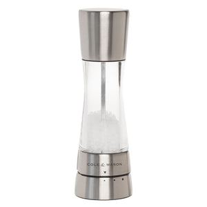 Salt and Pepper Mill | Acrylic and Stainless Steel | Derwent | Cole & Mason