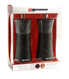 Salt and Pepper Mill Grinder Set | Wood and Granite | Swissmar