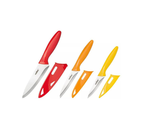 3-Piece Paring Knife Set | Red/Orange/Yellow | Zyliss